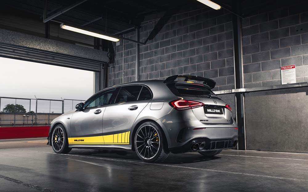 MILLTEK Only To Suit Milltek OE System Mercedes A35 Hatch Only - Cerakote black