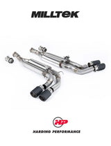 MILLTEK Mercedes G63 (W463) Cat Back Valved with Carbon JET-90 TRIMS[SSXMZ138]