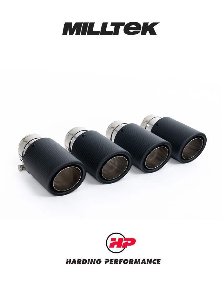 MILLTEK Mercedes G63 (W463) Cat Back Valved with Carbon JET-90 TRIMS[SSXMZ138]
