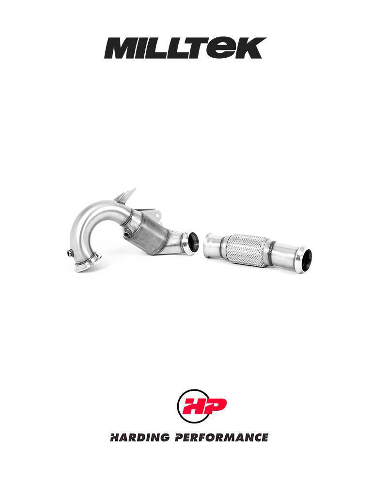 MILLTEK Large Bore Downpipe and Hi-Flow Sports Cat – Mercedes-AMG A45/A45 S W177 Hatch & CLA45/CLA45 S C118/X118