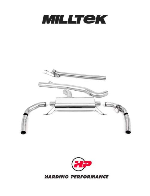 MILLTEK Particulate Filter Back OPF/GPF Back System CLA45/CLA45 S - Non-resonated / Race