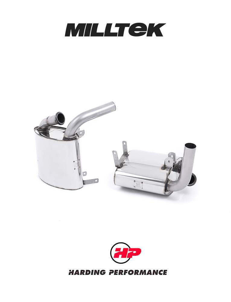 MILLTEK Cat-back – Porsche 911 996 Carrera/Carrera S (C2/C4) Cup System, Uses OE tailPipes [SSXPO019]