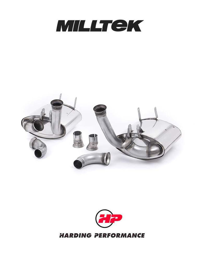 MILLTEK Rear Silencer(s) – Porsche 911 997.1 Carrera/S, Cup version, Uses OE tips [SSXPO031]