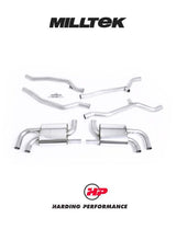 MILLTEK Cat Back Porsche Cayenne 958 Turbo OEM Look - Non-resonated / Race