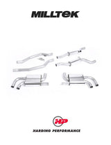 MILLTEK Cat Back Porsche Cayenne 958 Turbo OEM Look - Resonated