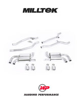 MILLTEK Cat Back Porsche Cayenne 958 Turbo Cup Style - Resonated