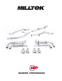 MILLTEK Cat Back Porsche Cayenne 958 Turbo Cup Style - Resonated