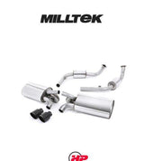 MILLTEK Cat Back Porsche Boxster S 3.4 987 Gen2 - Resonated - Cerakote Black