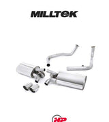 MILLTEK Cat Back Porsche Boxster S 3.4 987 Gen2 - Non-resonated - Polished