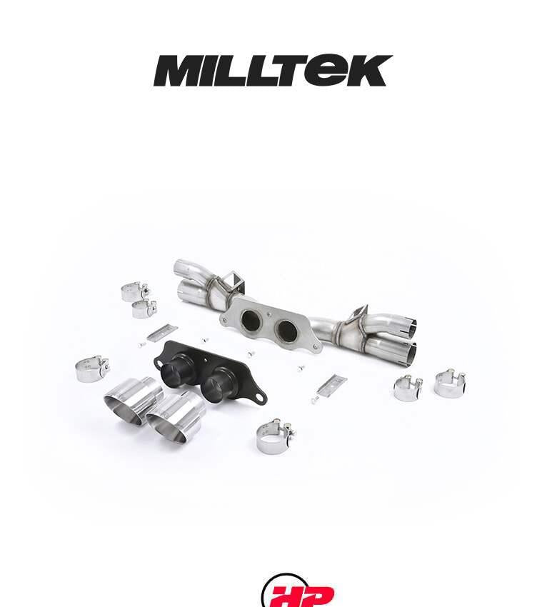 MILLTEK Cat Back Porsche 911 991 GT3 - Cerakote black