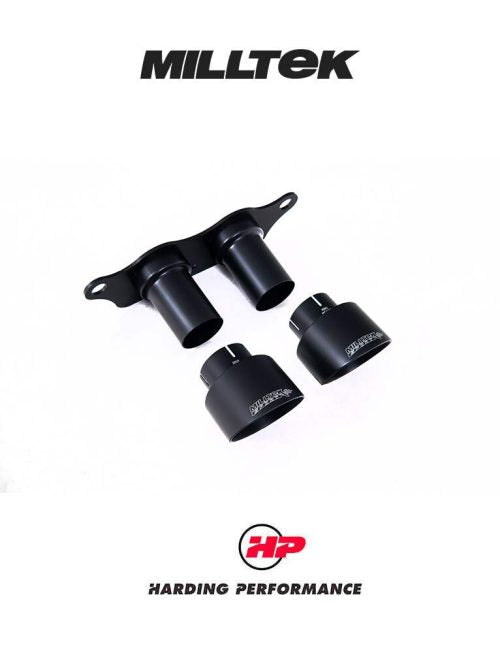 MILLTEK GT-100 Tips – Porsche 991.2 GT3/GT3 RS - Cerakote Black