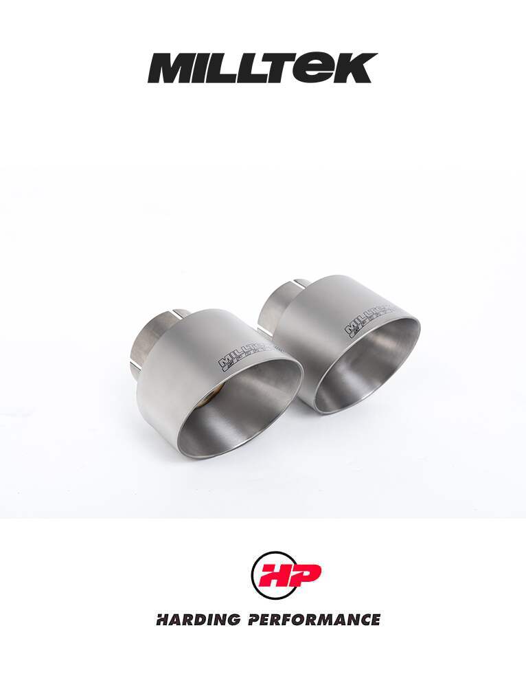 MILLTEK GT-100 Tips – Porsche 991.2 GT3/GT3 RS - Polished