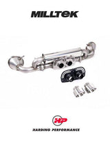 MILLTEK Rear Silencer(s) Porsche 911 992.1 GT3 - GT-100 Polished Trims