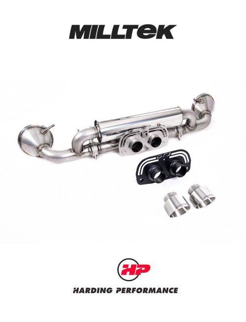MILLTEK Rear Silencer(s) Porsche 911 992.1 GT3 - GT-100 Polished Trims