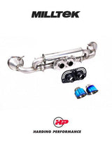 MILLTEK Rear Silencer(s) Porsche 911 992.1 GT3 - GT-100 Burnt Titanium Trims