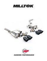 MILLTEK Valved Rear Silencers Porsche Macan 2.9 V6 GTS & Turbo (Facelift Models only) - Cerakote Black GT-115 Trims