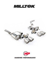 MILLTEK Valved Rear Silencers Porsche Macan 2.9 V6 GTS & Turbo (Facelift Models only) - Brushed Titanium GT-115 Trims
