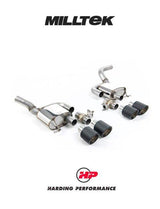 MILLTEK Valved Rear Silencers Porsche Macan 2.9 V6 GTS & Turbo (Facelift Models only) - Carbon JET-115 Trims