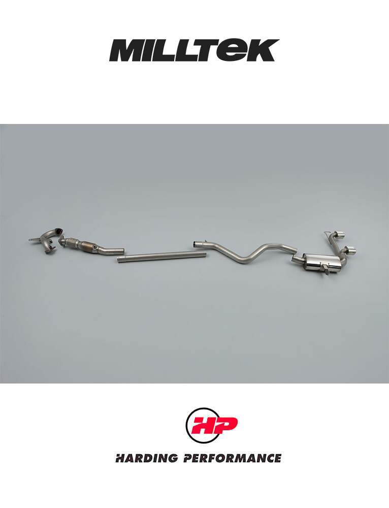 MILLTEK Catted Turbo-back – Renault Megane RS 225, Non-Resonated, Polished Tips [SSXRN403]