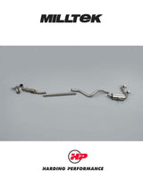 MILLTEK Catted Turbo-back – Renault Megane RS 225, Non-Resonated, Polished Tips [SSXRN403]