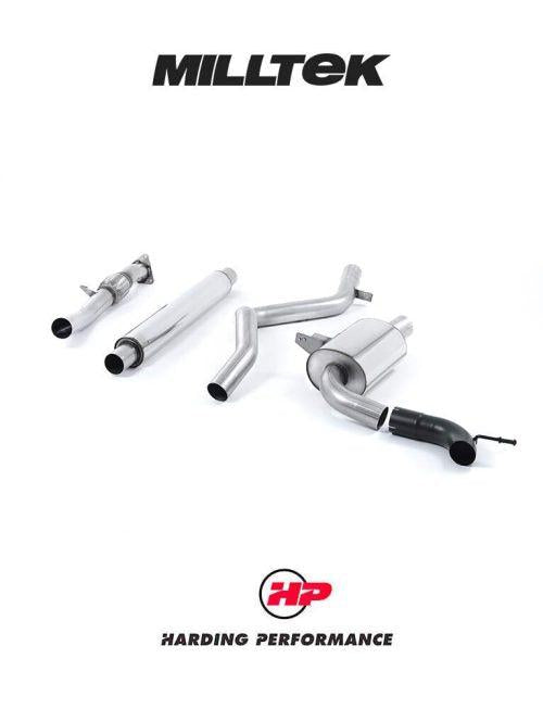 MILLTEK Cat-back – Renault Megane RS250/265/275, Uses OE Trim - Resonated