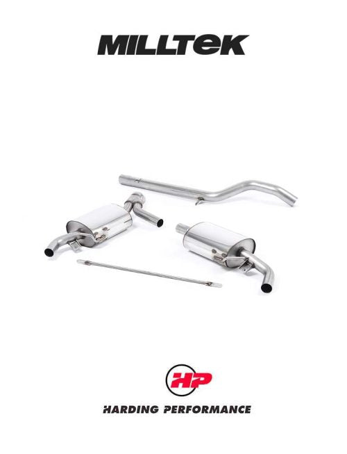 MILLTEK Cat-back – Renault Clio RS 200 - Non-resonated / Uses OE Trims