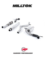 MILLTEK Turbo-back – Renault Megane RS250/265, Uses OE Trim - Hi-Flow Sports Catalyst - Resonated