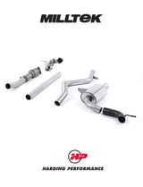 MILLTEK Turbo-back – Renault Megane RS250/265, Uses OE Trim - Hi-Flow Sports Catalyst - Resonated
