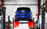 MILLTEK Valved Rear Silencers – Range Rover Sport SVR 5.0 V8 SuperCharged (Facelift) - GT-115 Brushed Titanium Tips