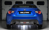 MILLTEK Secondary Cat-back – Toyota 86/Subaru BRZ 2.0/2.4 - Non-resonated (louder) - Brushed Titanium