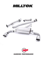 MILLTEK Primary Cat-back – Toyota 86/Subaru BRZ - Non-resonated (louder) - Brushed Titanium