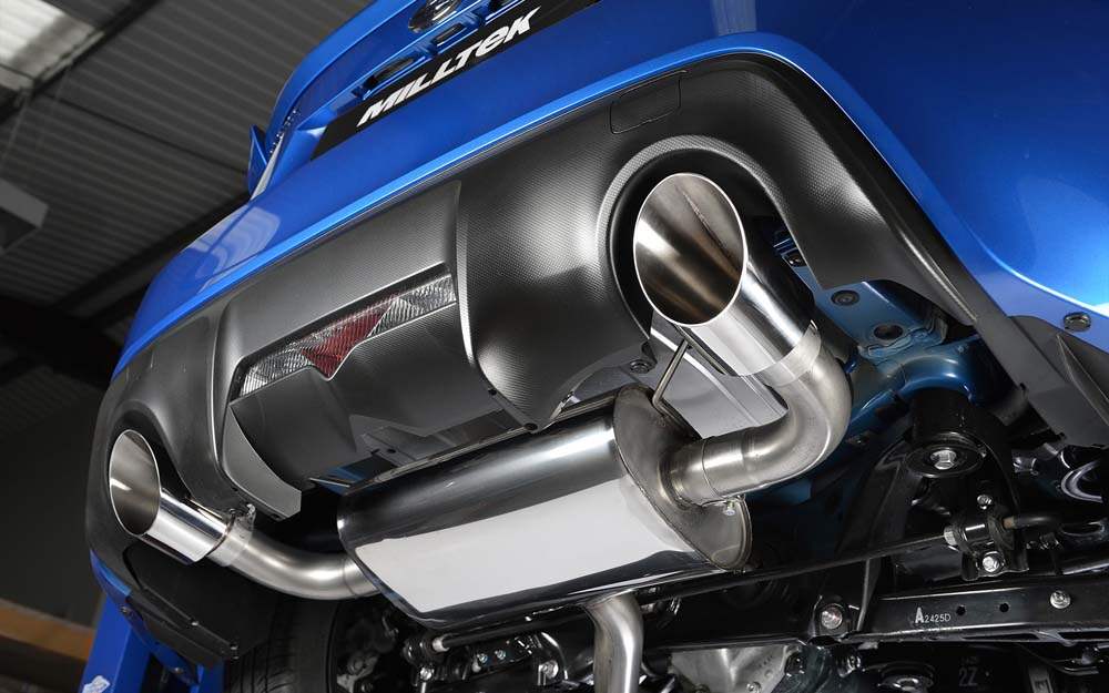 MILLTEK Primary Cat-back – Toyota 86/Subaru BRZ - Non-resonated (louder) - Brushed Titanium