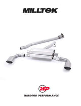 MILLTEK Secondary Cat-back – Toyota 86/Subaru BRZ 2.0/2.4 - Non-resonated (louder) - Brushed Titanium