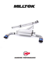MILLTEK Secondary Cat-back – Toyota 86/Subaru BRZ 2.0/2.4 - Resonated (quieter) - Brushed Titanium