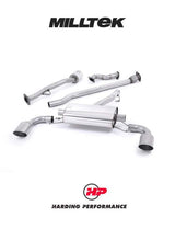 MILLTEK Primary Cat-back – Toyota 86/Subaru BRZ - Non-resonated (louder) - Brushed Titanium