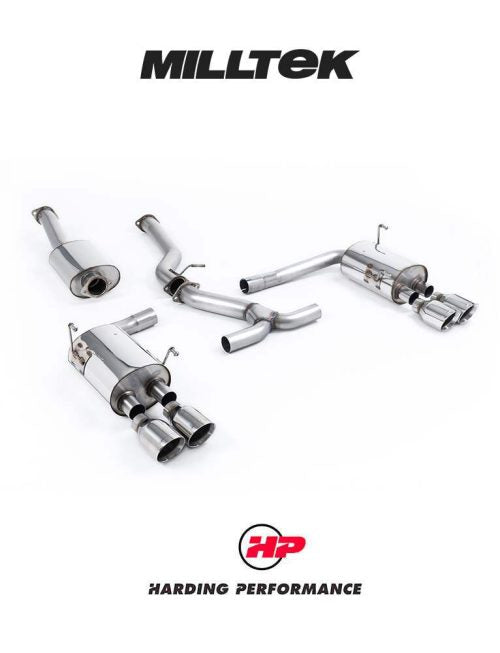 MILLTEK Cat-back – Subaru Impreza WRX STi 2014-2021 - EC-Approved - Polished GT-100 Tips
