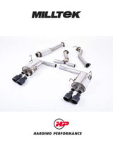 MILLTEK Cat-back – Subaru Impreza WRX STi 2014-2021 - Non-Resonated - Cerakote GT-100 Black Tips