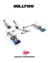 MILLTEK Cat-back – Subaru Impreza WRX STi 2014-2021 - EC-Approved - Burnt Titanium GT-100 Tips