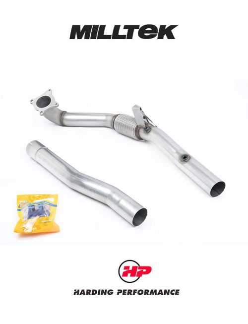 MILLTEK Downpipe VW Scirocco R - Milltek 3" Cat Back - Decat