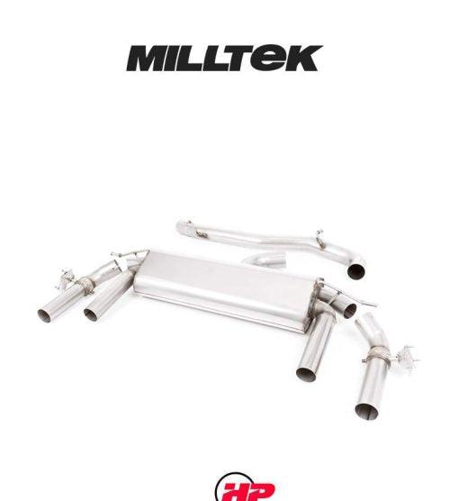 MILLTEK Cupra Ateca Particulate Filter-Back - Non Resonated - GT-100 Cerakote Black Trims
