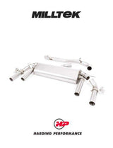 MILLTEK Cupra Ateca Particulate Filter-Back - Non Resonated - GT-100 Cerakote Black Trims