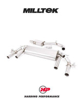 MILLTEK Cupra Ateca Particulate Filter-Back - Resonated - GT-100 Titanium Trims