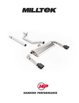 MILLTEK Particulate Filter-back System 80mm Cupra Leon VZ 2.0TSI Hatch 245ps (MQB Evo – OPF/GPF Equipped Models) - Cerakote Black GT-115 - EC Approved
