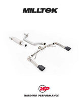 MILLTEK Particulate Filter-back System 80mm Cupra Leon VZ 2.0TSI Hatch 245ps (MQB Evo – OPF/GPF Equipped Models) - Cerakote Black GT-115 - Race System (Loudest)