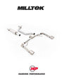 MILLTEK Particulate Filter-back System 80mm Cupra Leon VZ 2.0TSI Hatch 245ps (MQB Evo – OPF/GPF Equipped Models) - Brushed Titanium GT-115 - Race System (Loudest)