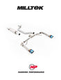 MILLTEK Particulate Filter-back System 80mm Cupra Leon VZ 2.0TSI Hatch 245ps (MQB Evo – OPF/GPF Equipped Models) - Burnt/Blue Titanium GT-115 - Race System (Loudest)