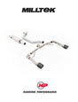 MILLTEK Particulate Filter-back System 80mm Cupra Leon VZ 2.0TSI Hatch 245ps (MQB Evo – OPF/GPF Equipped Models) - Carbon JET-115 - Race System (Loudest)