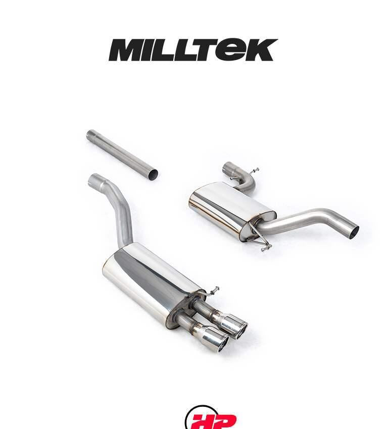 MILLTEK Cat-back – Skoda Octavia MkII vRS 2.0 TSI - Non-resonated