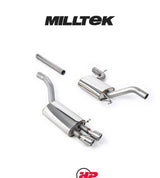 MILLTEK Cat-back – Skoda Octavia MkII vRS 2.0 TSI - Non-resonated