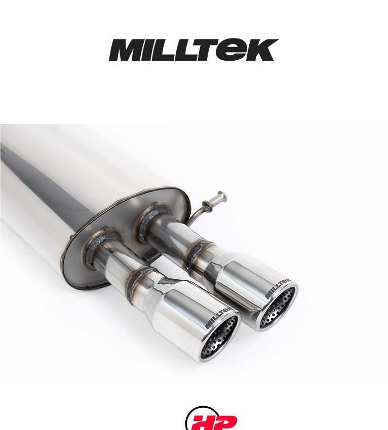 MILLTEK Cat-back – Skoda Octavia MkII vRS 2.0 TSI - Non-resonated